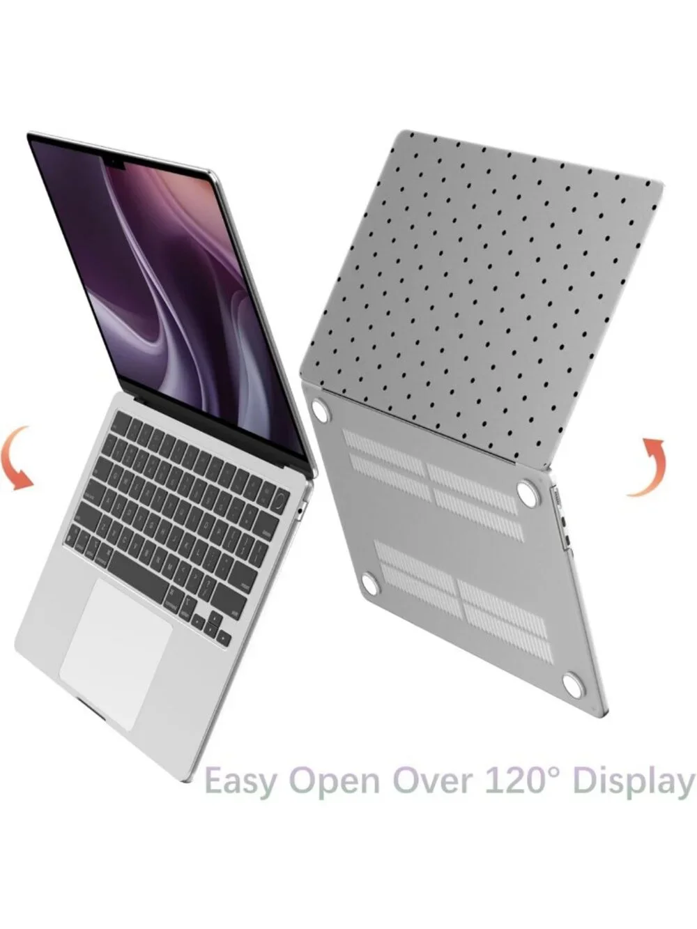 Cute Black Polka Dot Hard Shell Case for MacBook Air 13